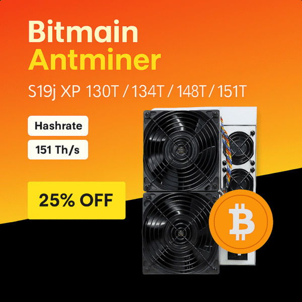 Bitmain Antminer S19j XP – 130T / 134T / 148T / 151T