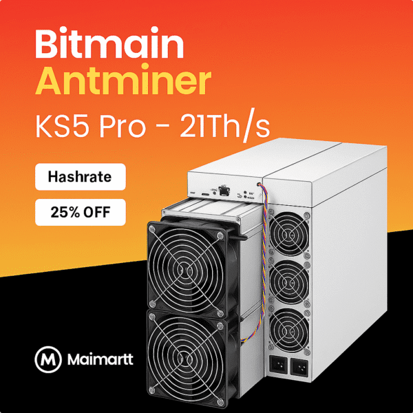 Bitmain Antminer KS5 Pro – 21Th/s Kaspa Miner