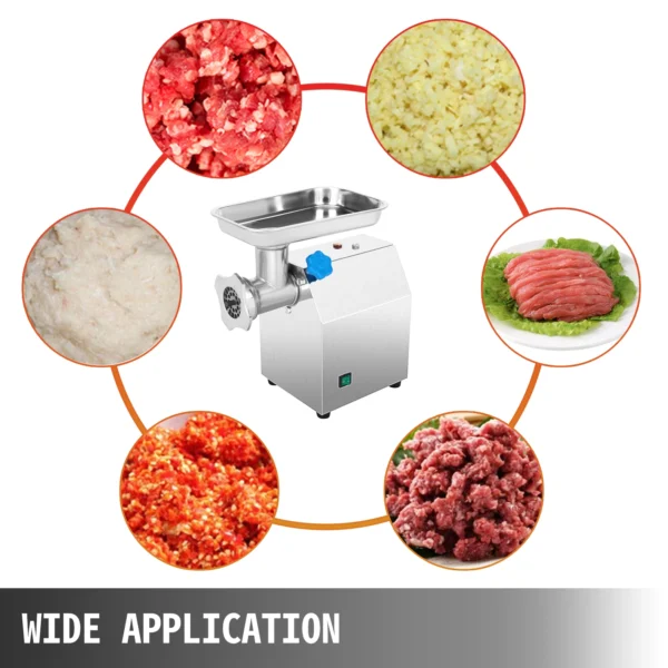 VEVOR 122Kg/H Heavy Duty Electric Meat Mincer Grinder Max Powerful Home Portable Sausage Stuffer Meat Mincer Food Processor - Image 2