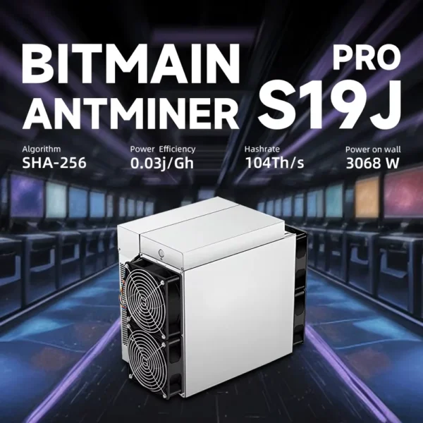 Antminer S19j Pro – 104 TH/s SHA-256 Bitcoin ASIC Miner | 3068W BTC Mining Machine | More Efficient Than S19K Pro & S19 - Image 2