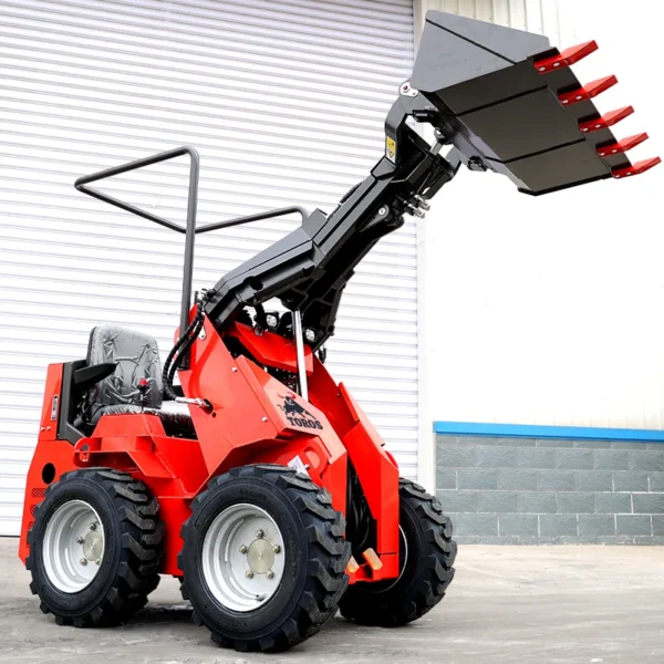 TOROS Small Wheel Skid Steer Laoder Wholesale Customize Mini Skid Steer Loader Chinese High Quality Minicargador Customizable - Image 5
