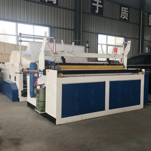 Automatic Toilet Paper Making Machine Tissue Paper Rewinding Cutting Packing Line for Toilet Roll Production Factory Use - Image 3