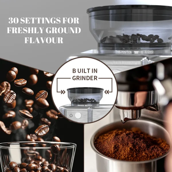 SEJOY CM7000 Espresso Machine with Built-in Grinder Fully Automatic Coffee Maker 20 Bar Professional Milk Frother - Image 5