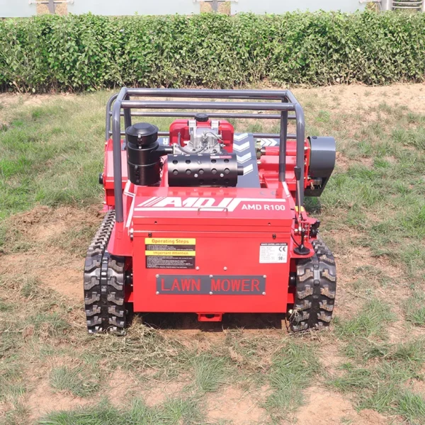 New Arrival Mini Farm Flail Lawn Mower 800mm 1000mm 1200mm RC Home Robotic Diesel Power Crawler Lawn Mower for Grass Cutting - Image 5