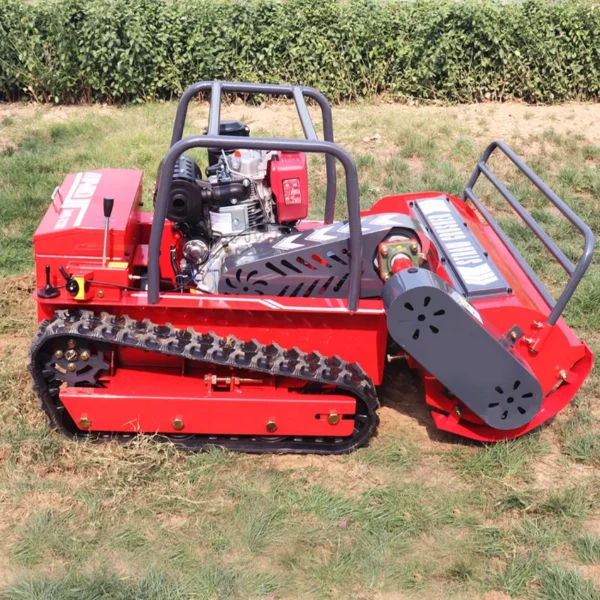 New Arrival Mini Farm Flail Lawn Mower 800mm 1000mm 1200mm RC Home Robotic Diesel Power Crawler Lawn Mower for Grass Cutting - Image 2
