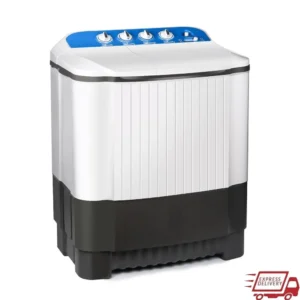 Portable Washing Machine Twin Tub Washer Dryer Combo 24lbs Capacity Easy to Use Lightweight Quick Drain Ideal Camping Dorms