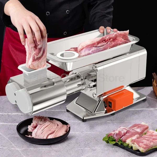 1500W Commercial Meat Grinder 187RPM Meat Slicer SUS German Copper Motor For Frozen Meat Sausage Filling Restaurant Butcher Shop - Image 5