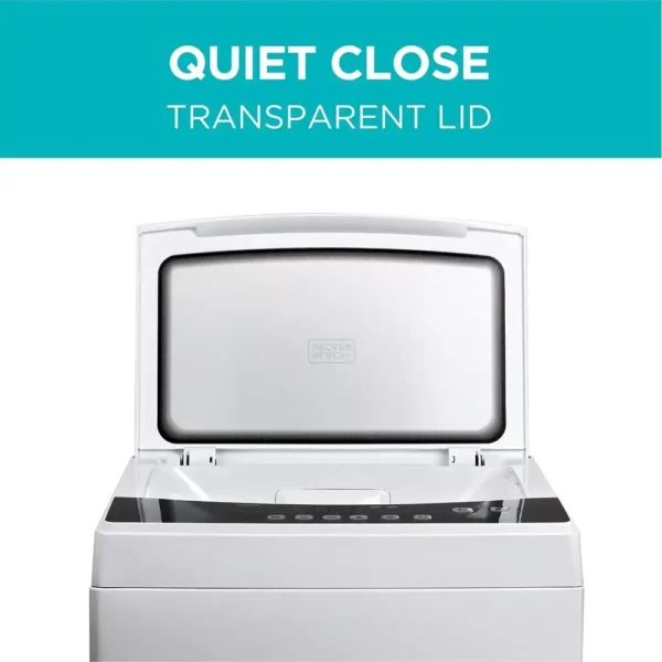 Portable Washing Machine 3.0 Cu Ft Compact Washer 6 Wash Cycles Stainless Steel Tub Auto Shutoff Child Lock Quick Connect Drain - Image 4