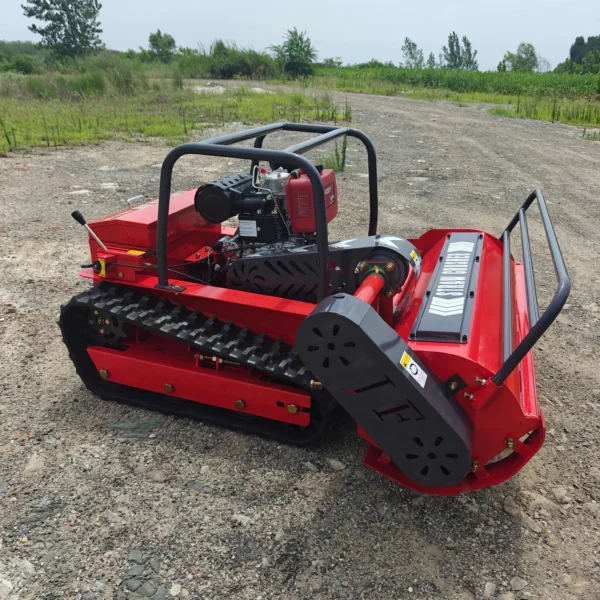 Lawn Mower Gasoline Farm Crawler Wheel Self Propelled Robot Grass Cutter Lawn Mower - Image 3