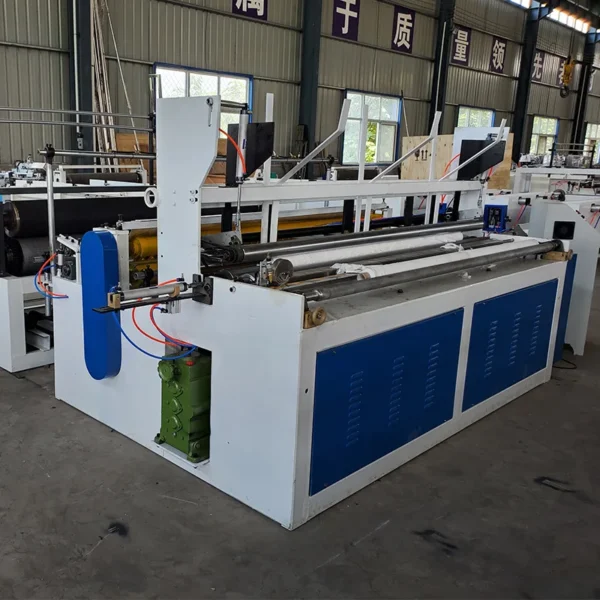Automatic Toilet Paper Making Machine Tissue Paper Rewinding Cutting Packing Line for Toilet Roll Production Factory Use - Image 2
