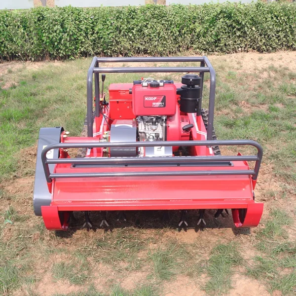 New Arrival Mini Farm Flail Lawn Mower 800mm 1000mm 1200mm RC Home Robotic Diesel Power Crawler Lawn Mower for Grass Cutting - Image 4