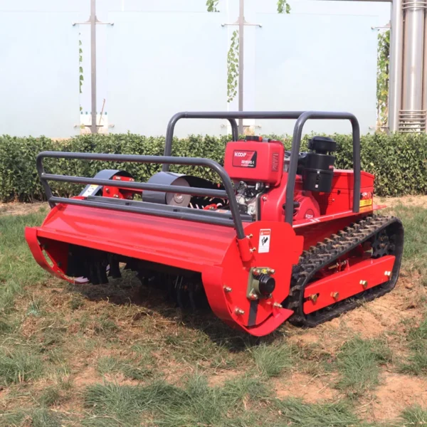 New Arrival Mini Farm Flail Lawn Mower 800mm 1000mm 1200mm RC Home Robotic Diesel Power Crawler Lawn Mower for Grass Cutting - Image 6