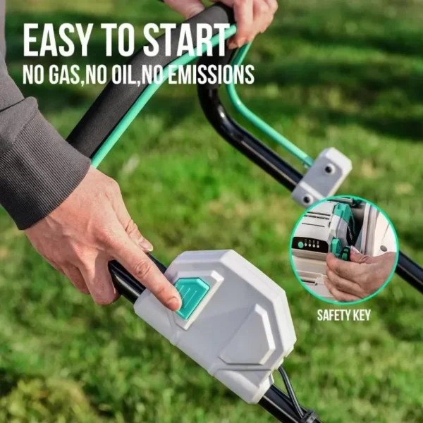 Cordless Lawn Mower 17 Inch, 2 x 20V 4.0Ah Battery Lawn Mowers with Brushless Motor, Bagging & Mulching, Charger Include - Image 5