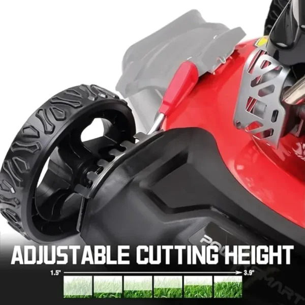 Gas Lawn Mower 21-Inch 144cc OHV Engine RWD 3-in-1 with Bagging 2024 Version Adjustable Mowing Height - Image 5