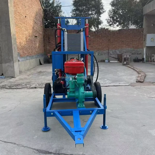 100m 150m 200m Wheeled Tow Rotary Water Well Drilling Rig Machine/Mine Drilling Rig - Image 5