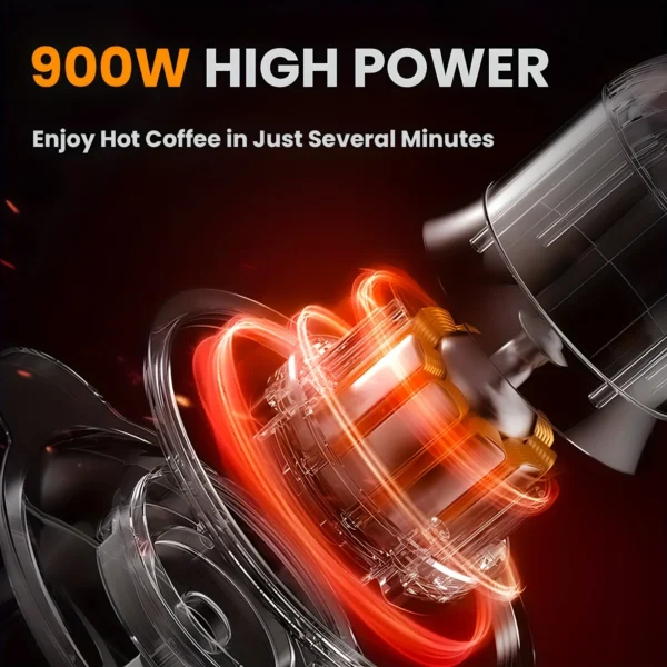 VAVSEA 12 Cup Programmable Coffee Maker, 900W Drip Coffeemaker with Glass Carafe, Auto Shut off, for Home Black - Image 5