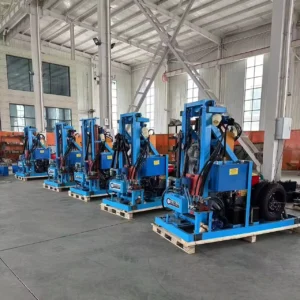 100m 150m 200m Wheeled Tow Rotary Water Well Drilling Rig Machine/Mine Drilling Rig