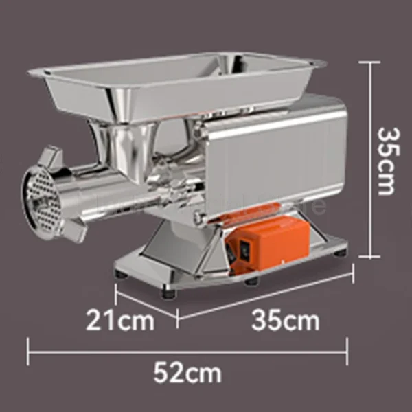 1500W Commercial Meat Grinder 187RPM Meat Slicer SUS German Copper Motor For Frozen Meat Sausage Filling Restaurant Butcher Shop - Image 6