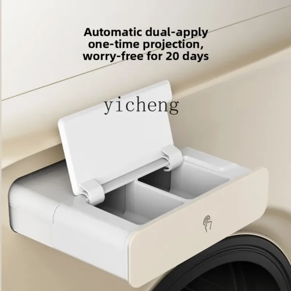 XL washing and drying set Washer dryer Heat pump Frequency conversion Household automatic cream air - Image 5