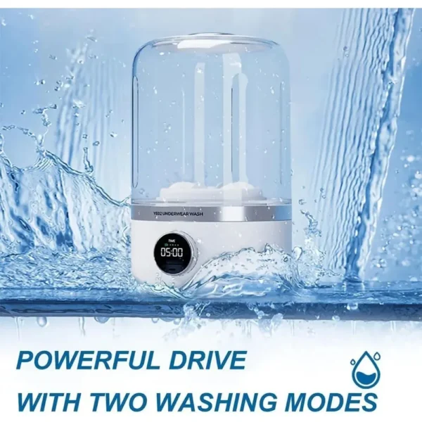 Wireless washing machine portable underwear cleaner 1L mini Socks Washing Machine Dehydratable Laundry Bucket - Image 2